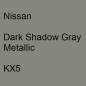 Preview: Nissan, Dark Shadow Gray Metallic, KX5.